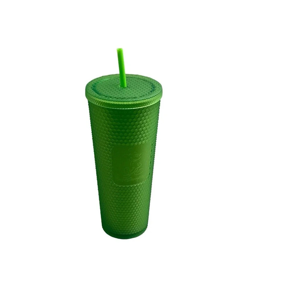 Disney World Parks Starbucks Green Studded Geometric Venti 24 oz Tumbler Cup New